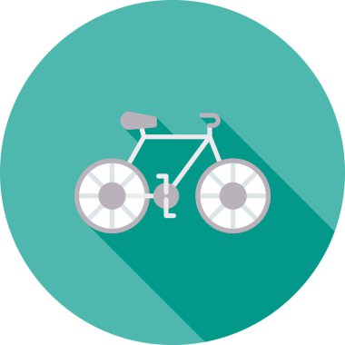 Bisiklet simgesi, vektör illüstrasyonu