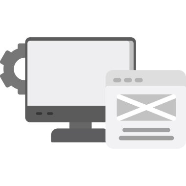 bilgisayar simgesi, vektör illüstrasyonu