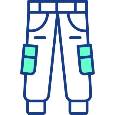 pantolon simgesi vektör illüstrasyonu