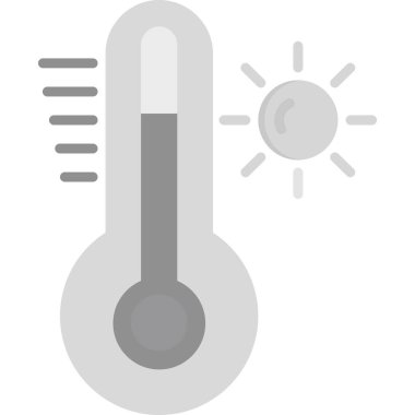 sıcaklık termometre simge vektör çizim