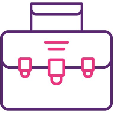 Çanta. Web simgesi basit illüstrasyon