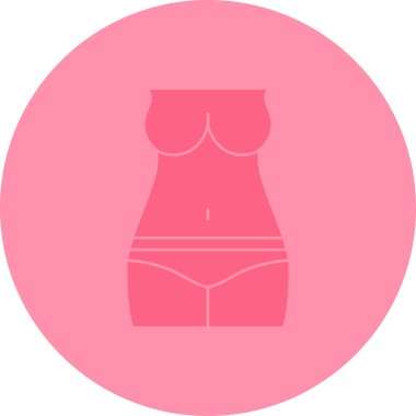 Kadın simgesinin vektör illüstrasyonu