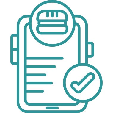 taslak biçiminde kontrol listesi simgesi