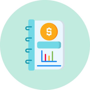 Finansal büyüme simgesi. vektör çizim