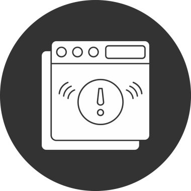 çamaşır makinesi ikon vektör çizimi