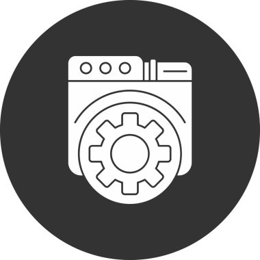 Çamaşır makinesinin vektör illüstrasyonu