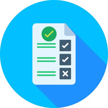 belge simgesi vektör illüstrasyonu