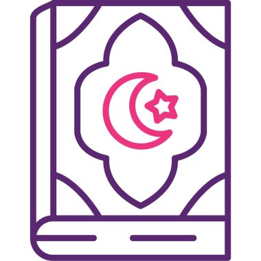 Mübarek Mübarek İslami İslam simgesi ana hat biçiminde