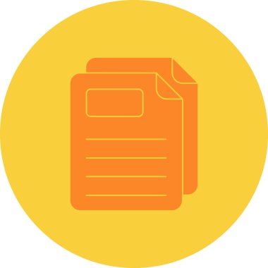 Dosya. Web simgesi basit illüstrasyon