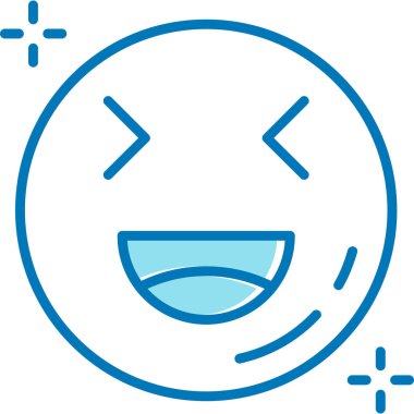 Gülümse ikon vektör illüstrasyonu