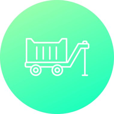 Alışveriş arabası simgesinin vektör çizimi