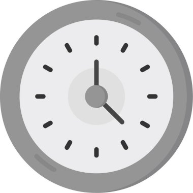 zaman izleme saat simgesi düz stil