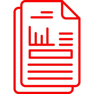 Belge simgesinin vektör illüstrasyonu