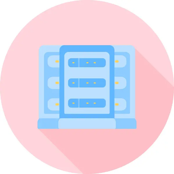 veri merkezi web simgesi, vektör illüstrasyonu