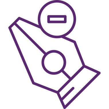 kağıt düzlem simgesi, satır vektör illüstrasyonu