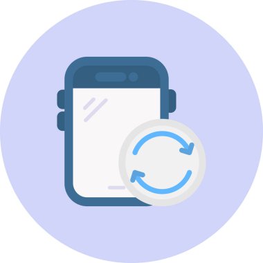 Cep telefonu. Web simgesi basit illüstrasyon