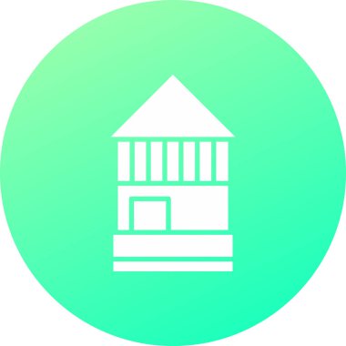 Eşsiz Ev Vektör Satırı Simgesi