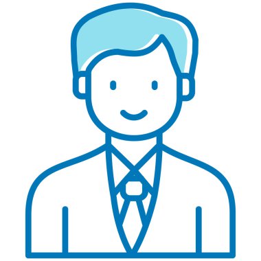 avatar iş adamı simgesi ana hatları biçiminde