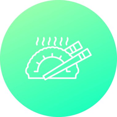 güzel dumanı tüten vektör çizgisi simgesi