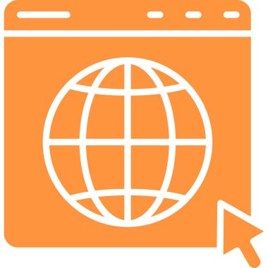 Bir tarayıcı simgesinin vektör çizimi