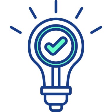 Ampul. Web simgesi basit illüstrasyon