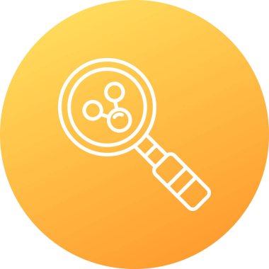 Modern b 'nin vektör illüstrasyonu büyütme simgesinden yoksun