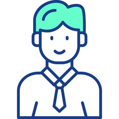 Man avatar simgesi, vektör illüstrasyonu basit tasarım