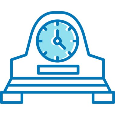 çalar saat simge vektör çizim