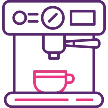 kahve fincanı simgesi, vektör illüstrasyonu