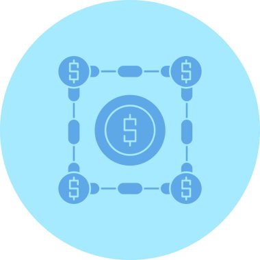 Modern b 'nin vektör illüstrasyonu para ikonundan yoksun