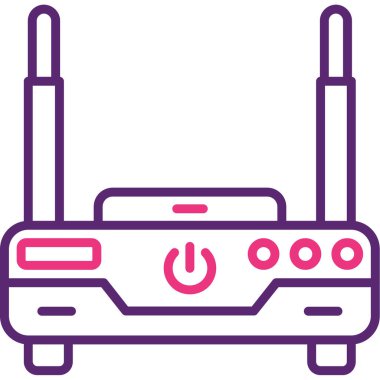 Wi-fi yönlendirici. Basit resimleme