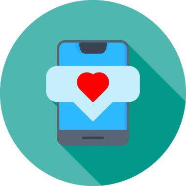 Cep telefonu. Web simgesi basit illüstrasyon