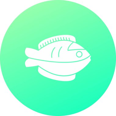 balık simgesi vektör illüstrasyonu