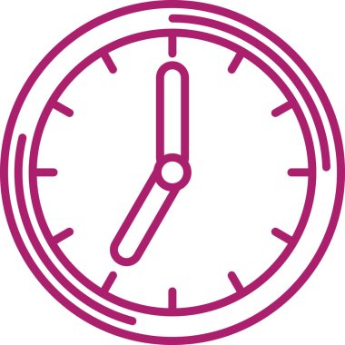 Saat simgesinin vektör illüstrasyonu