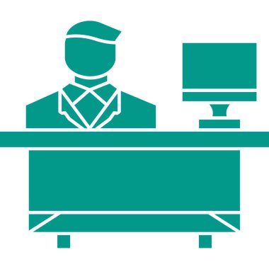 Bir doktorun vektör illüstrasyonu