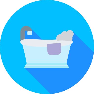 Küvet. Web simgesi basit illüstrasyon