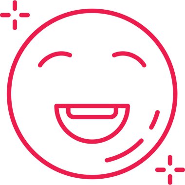 Gülümse ikon vektör illüstrasyonu