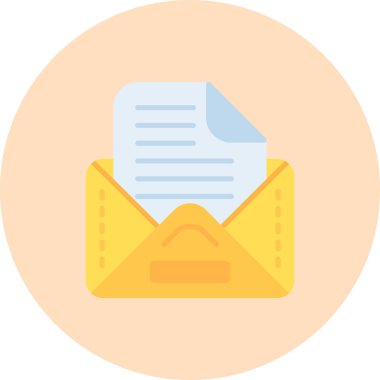 e-posta mektup simgesi düz biçimli