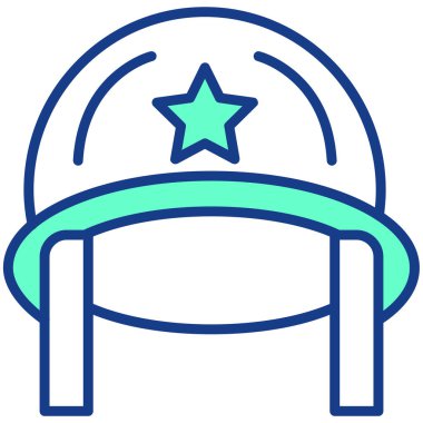 Şapka. Web simgesi basit illüstrasyon