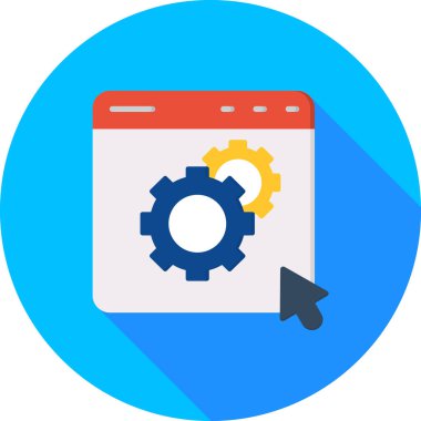 dişli ayarı ayarları simgesi düz biçimli