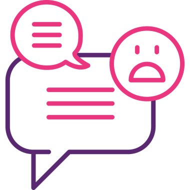 konuşma simgesi, basit vektör tasarımı