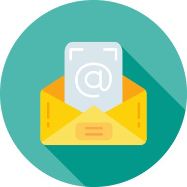 e-posta zarfı simgesi düz biçimli