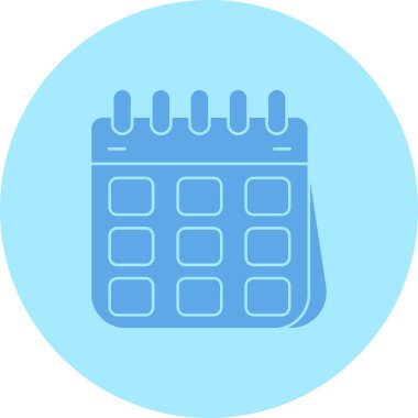 Takvim simgesi vektör illüstrasyonu