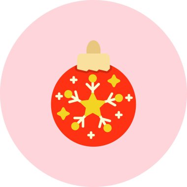 top noel balosu simgesi düz stil