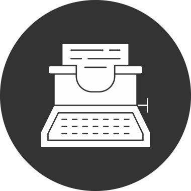 Yazıcı. Web simgesi basit illüstrasyon