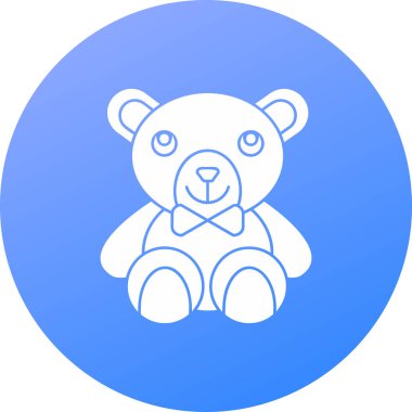 hayvan ayı web simgesi basit vektör illüstrasyonu