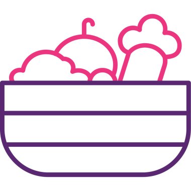 Sepet yemek. Basit tasarım