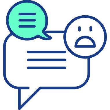 Konuş. Web simgesi basit illüstrasyon