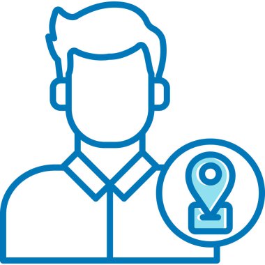 GPS konum simgesini dolgulu olarak bul - taslak biçimi