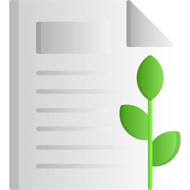 Ekoloji bitki ikonu. Web için ekoloji bitki vektör simgesinin karikatür çizimi